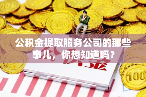 霍邱公积金提取服务公司的那些事儿，你想知道吗？